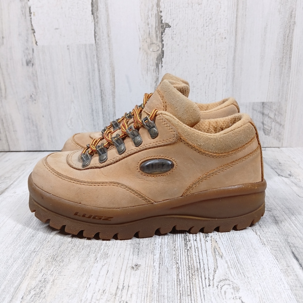 Lugz Tan Brown Lace Up‎ Casual Athleisure Chunky Sneakers #1428